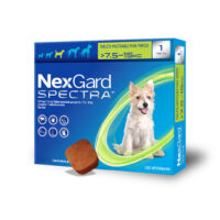 NexGard Spectra - Antiplagas masticable desparasitante externo e interno para perro M 7.5 a 15 Kg 1 tableta