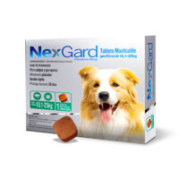 NexGard - Antipulgas masticable desparasitante externo para perro, grande 10 a 25 Kg